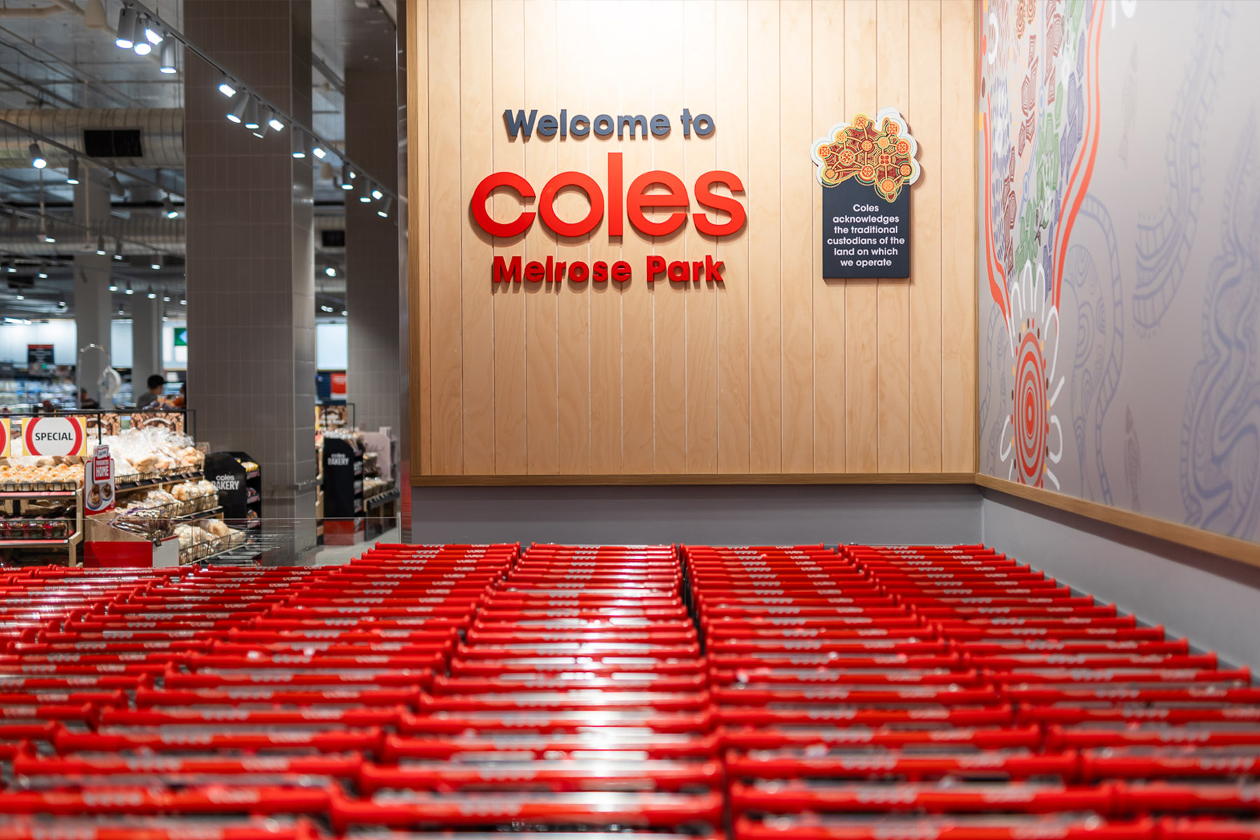 Coles store at Melrose Central