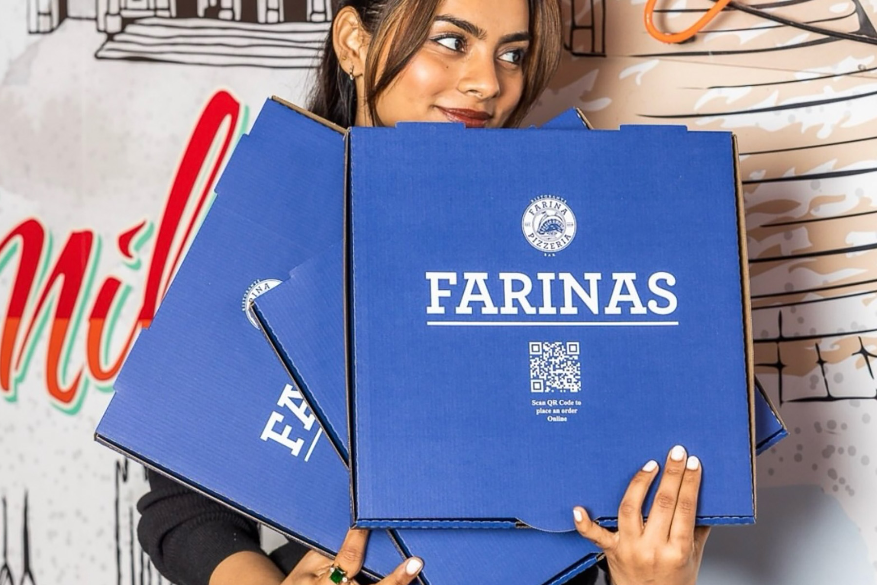 Celebrate with a free Farinas pizza, today only!